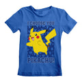 Blue - Side - Pokemon Childrens-Kids I Choose You T-Shirt