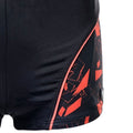 Black-Puffin's Bill - Side - Aquawave Boys Idaro Logo Swim Shorts