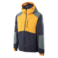 Black Beauty-Dark Forest-Cadmium Yellow - Side - Elbrus Childrens-Kids Bergen Ski Jacket