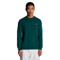 Malachite Green - Front - Lyle & Scott Mens Cotton Crew Neck Jumper