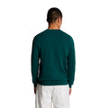 Malachite Green - Back - Lyle & Scott Mens Cotton Crew Neck Jumper