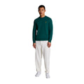 Malachite Green - Side - Lyle & Scott Mens Cotton Crew Neck Jumper