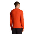 Tangerine Tango - Back - Lyle & Scott Mens Cotton Crew Neck Jumper