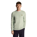 Turquoise Shadow - Front - Lyle & Scott Mens Cotton Crew Neck Jumper