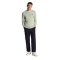 Turquoise Shadow - Side - Lyle & Scott Mens Cotton Crew Neck Jumper