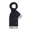 Dark Navy - Front - Lyle & Scott Lambswool Scarf