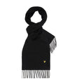 True Black - Front - Lyle & Scott Lambswool Scarf