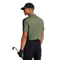 Cactus Green-Jet Black - Back - Lyle & Scott Mens Striped Golf Polo Shirt