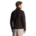 Jet Black - Back - Lyle & Scott Mens Technical Quarter Zip Midlayer