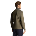 Cactus Green - Back - Lyle & Scott Mens Technical Quarter Zip Midlayer