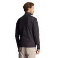 Dark Navy - Back - Lyle & Scott Mens Technical Quarter Zip Midlayer