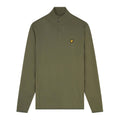 Cactus Green - Front - Lyle & Scott Mens Technical Quarter Zip Midlayer