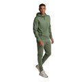 Cactus Green - Side - Lyle & Scott Mens Fly Fleece Tracksuit Bottoms