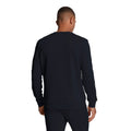 Dark Navy - Back - Lyle & Scott Mens Tape Crew Neck Sports Sweatshirt