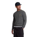 Charcoal Marl - Front - Lyle & Scott Mens Lambswool Blend Crew Neck Long-Sleeved Jumper