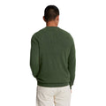 Dark Green Marl - Back - Lyle & Scott Mens Lambswool Blend Crew Neck Long-Sleeved Jumper