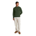 Dark Green Marl - Side - Lyle & Scott Mens Lambswool Blend Crew Neck Long-Sleeved Jumper