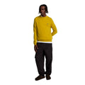 Ellaness Gold Marl - Side - Lyle & Scott Mens Lambswool Blend Crew Neck Long-Sleeved Jumper