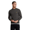 Gunmetal Marl - Front - Lyle & Scott Mens Lambswool Blend Crew Neck Long-Sleeved Jumper