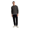 Gunmetal Marl - Side - Lyle & Scott Mens Lambswool Blend Crew Neck Long-Sleeved Jumper