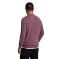 Highland Mauve Marl - Back - Lyle & Scott Mens Lambswool Blend Crew Neck Long-Sleeved Jumper