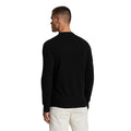 Jet Black Marl - Back - Lyle & Scott Mens Lambswool Blend Crew Neck Long-Sleeved Jumper