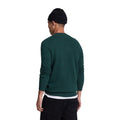 Argyle Teal Marl - Back - Lyle & Scott Mens Lambswool Blend Crew Neck Long-Sleeved Jumper