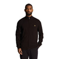 Jet Black - Front - Lyle & Scott Mens Full Zip Jumper