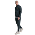 Dark Navy - Side - Lyle & Scott Mens Tape Tracksuit Bottoms