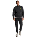 Jet Black - Side - Lyle & Scott Mens Tape Tracksuit Bottoms