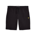 Jet Black - Front - Lyle & Scott Mens Plus Sweat Shorts