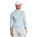 Club Blue - Side - Lyle & Scott Mens Merino Wool Quarter Zip Golf Jumper