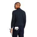 Dark Navy - Back - Lyle & Scott Mens Merino Wool Quarter Zip Golf Jumper