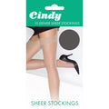 Storm Grey - Front - Cindy Womens-Ladies 15 Denier Sheer Stockings (1 Pair)