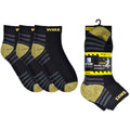 Black - Front - Storm Ridge Mens Crew Work Socks (3 Pairs)