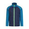 Blue - Close up - Mountain Warehouse Childrens-Kids Ravine 3 in 1 Waterproof Jacket