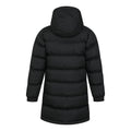 Black - Back - Mountain Warehouse Childrens-Kids Water Resistant Longline Padded Jacket