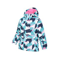 Teal - Lifestyle - Mountain Warehouse Childrens-Kids Snowdrop Watercolour Ski Jacket