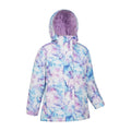 Pale Pink - Side - Mountain Warehouse Childrens-Kids Snowdrop Watercolour Ski Jacket