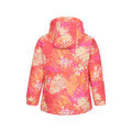 Bright Orange - Back - Mountain Warehouse Childrens-Kids Snowdrop Watercolour Ski Jacket