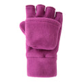 Pink - Front - Mountain Warehouse Childrens-Kids Fingerless Fleece Mittens