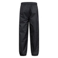 Black - Back - Mountain Warehouse Childrens-Kids Fleece Lined Waterproof Trousers