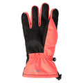 Red-Black - Back - Mountain Warehouse Childrens-Kids Extreme Waterproof Ski Gloves