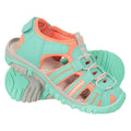 Turquoise - Close up - Mountain Warehouse Childrens-Kids Bay Sandals