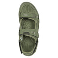 Khaki Green - Pack Shot - Mountain Warehouse Mens Z4 Synthetic Suede Sandals