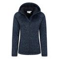 Dark Blue - Pack Shot - Mountain Warehouse Womens-Ladies Nevis Full Zip Hoodie