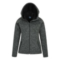 Black - Pack Shot - Mountain Warehouse Womens-Ladies Nevis Full Zip Hoodie