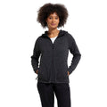 Black - Close up - Mountain Warehouse Womens-Ladies Nevis Full Zip Hoodie