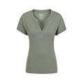 Khaki Green - Front - Mountain Warehouse Womens-Ladies Skye Slub T-Shirt