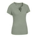 Khaki Green - Side - Mountain Warehouse Womens-Ladies Skye Slub T-Shirt